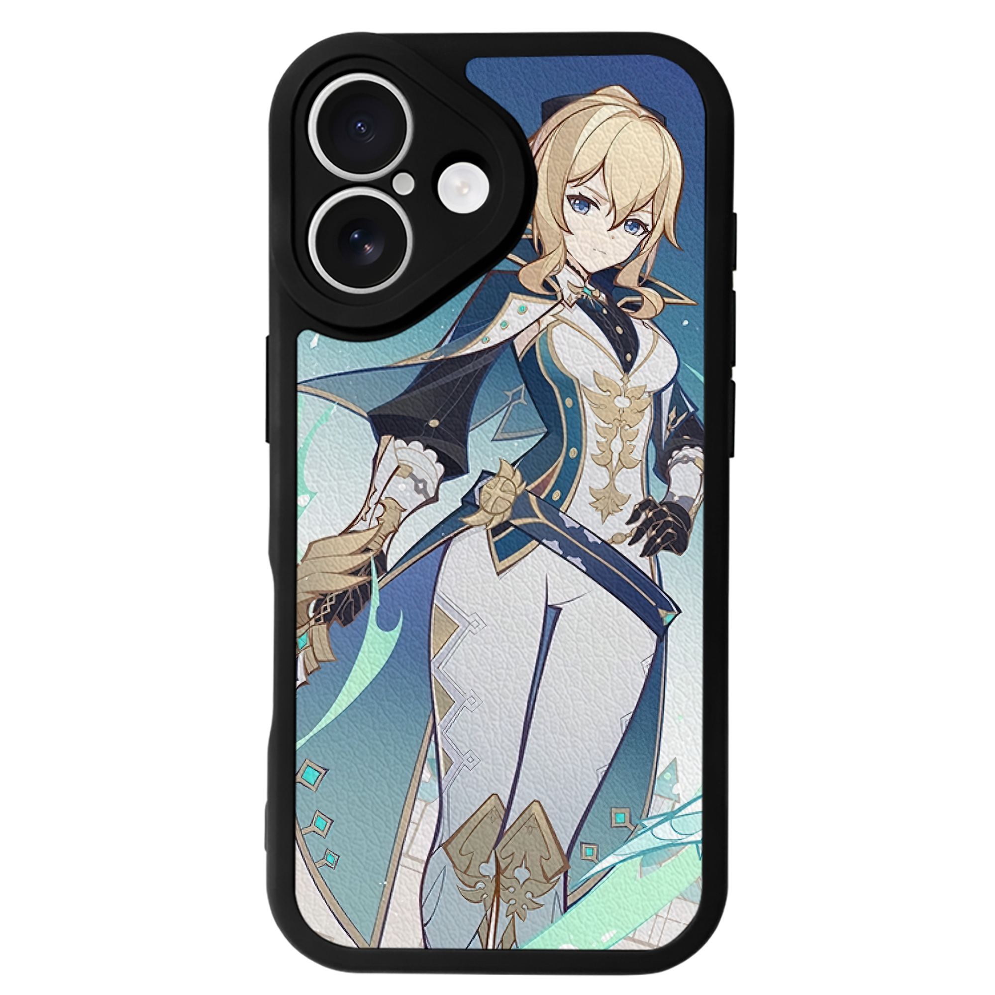 げんし神 genshin 【iPhone 16シリーズ対応】シリコンスマホケース（レザー調） 材質：シリコン